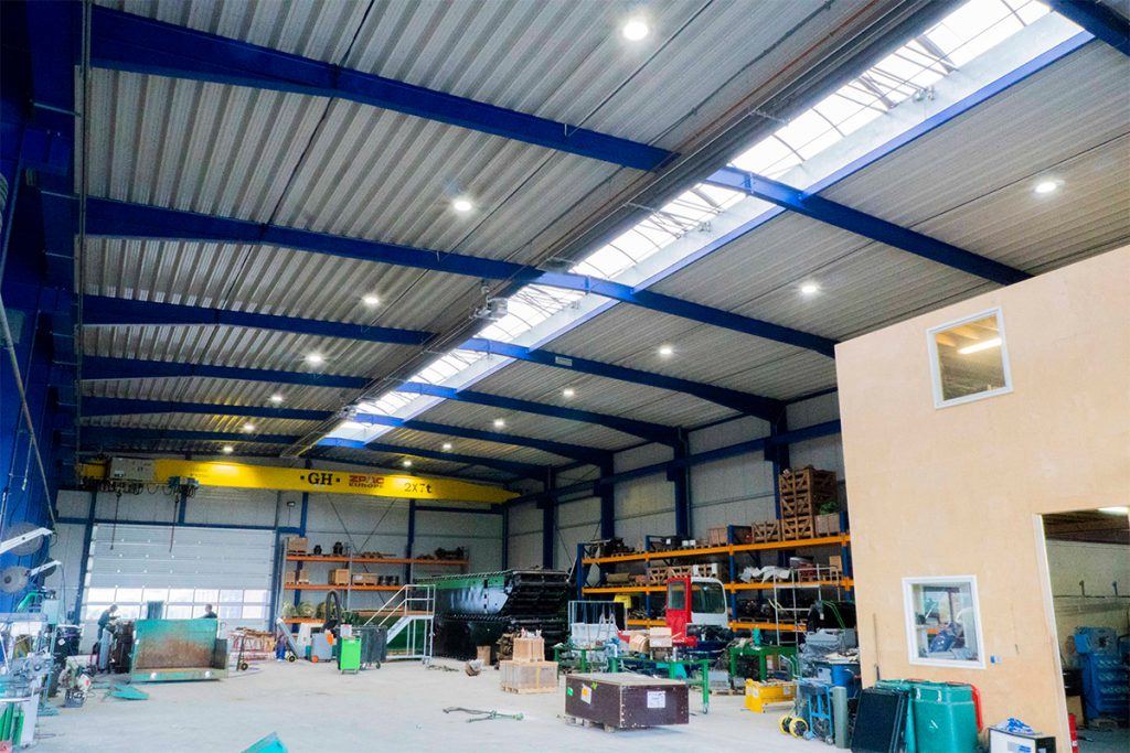 Werkplaats van Waterking met SmiLED Hi-Bays