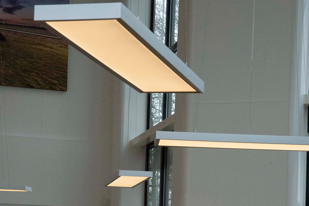 128 LEDpanelen ontvangstruimte SmiLED Lighting