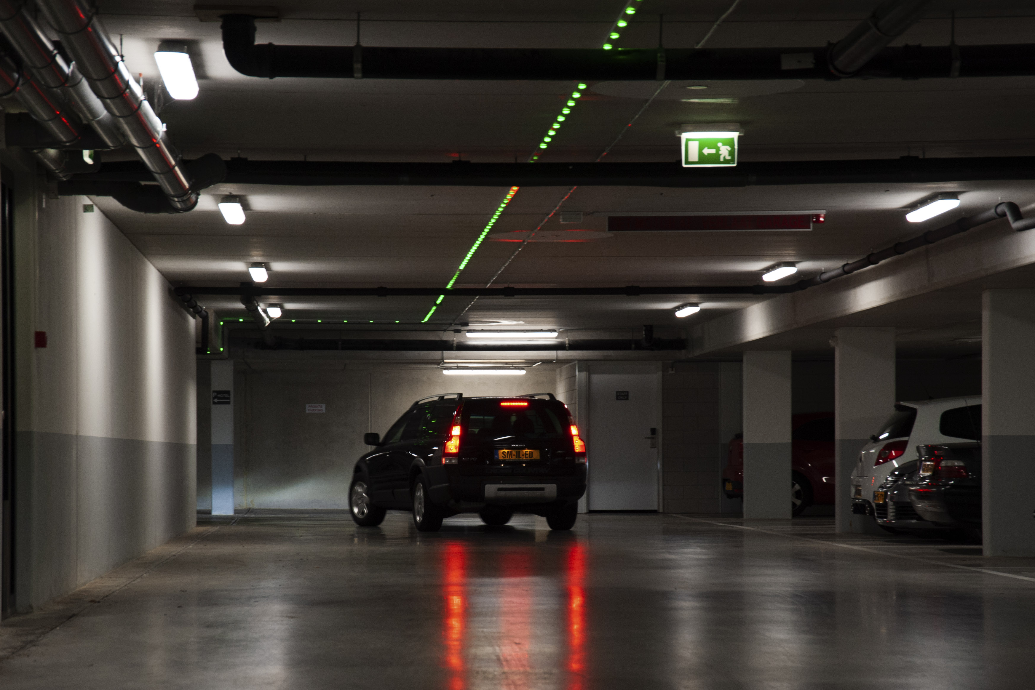 Volvo parkinggarage Apollo Hotel rijverlichting SmiLED Lighting BV